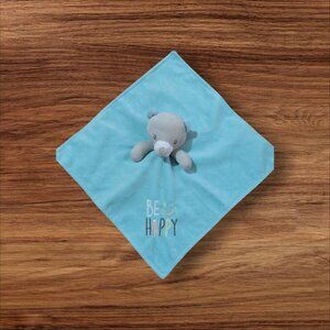 Baby Starters "Be Happy" Plush Bear Security Blanket  Lovey plush 12"